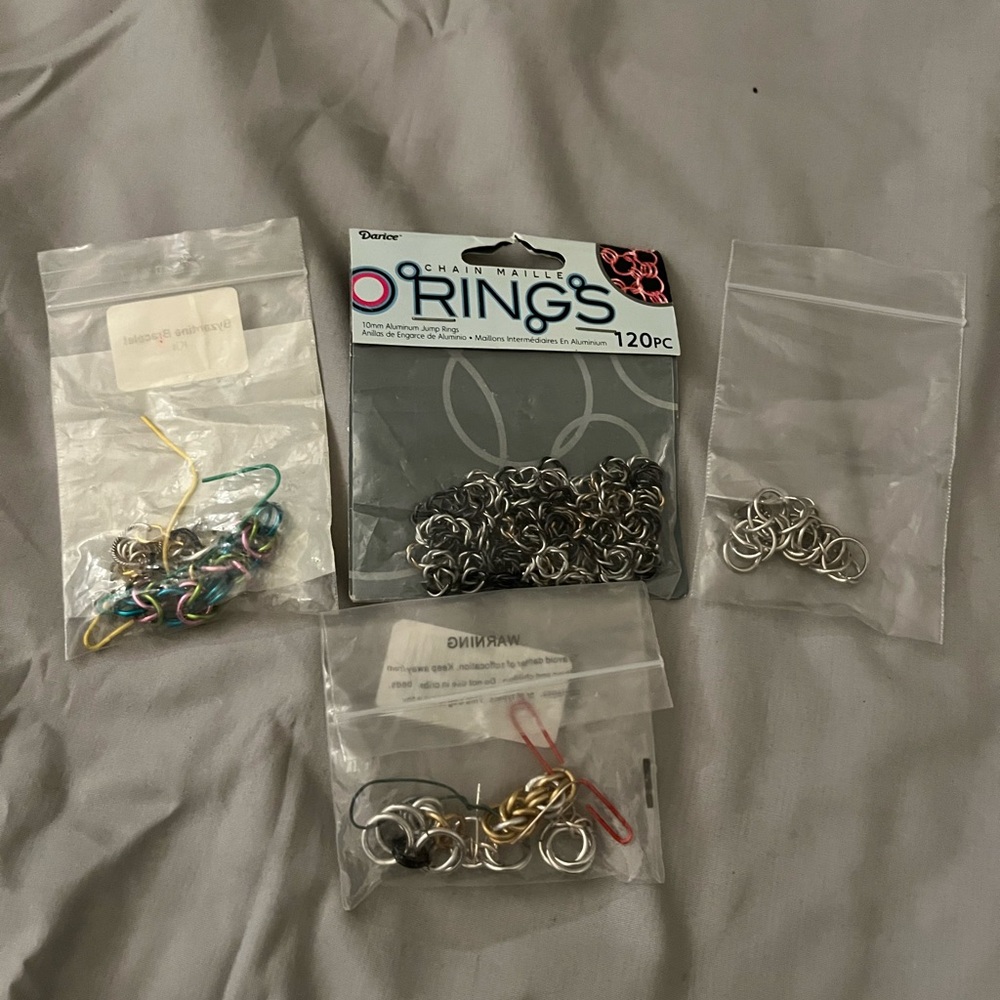 Set of jewelry making rings